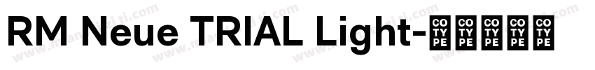 RM Neue TRIAL Light字体转换